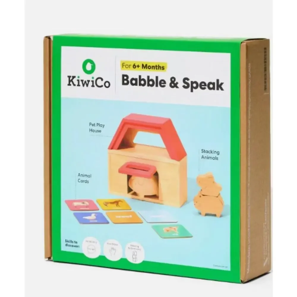 KiwiCo Activity Play Center 6m+ - Babble & Speak 10pc NWT